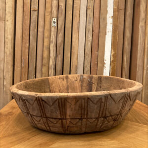 Indian Carved Wood Bowl