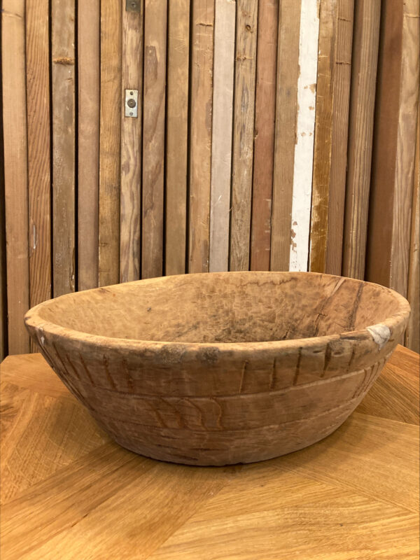 Indian Carved Wood Bowl