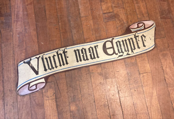 Late 19th Century Gothic Dutch Signage