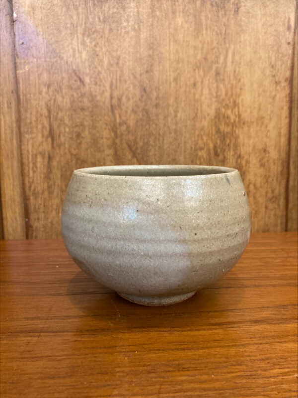 Mid Century Stoneware Rounded Pot