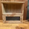Victorian Style Stripped Pine Cabinet With Glazed Door