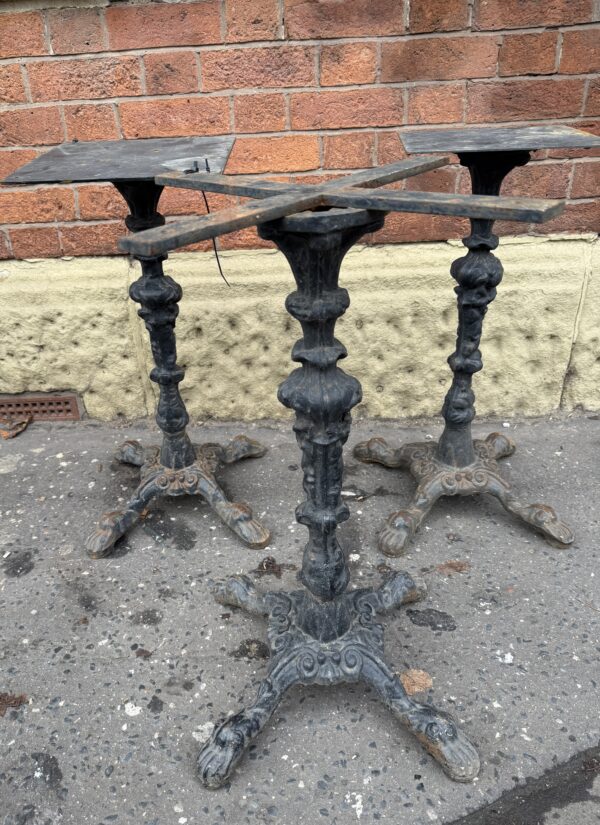 Victorian Style Cast Iron Pedestal Table Bases