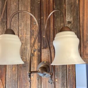 Alternative view of Victorian Style Double Wall Sconce With Bell Shades