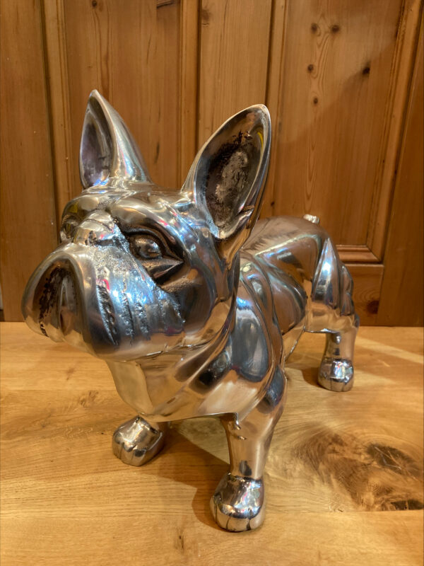 Contemporary Aluminium French Bulldog Sculpture