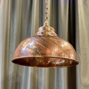 Contemporary Burnished Brass Pendant