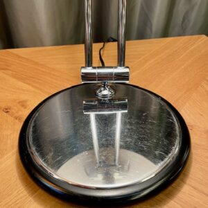 Alternative view of Art Deco Style Adjustable Black & Chrome Mushroom Lamp