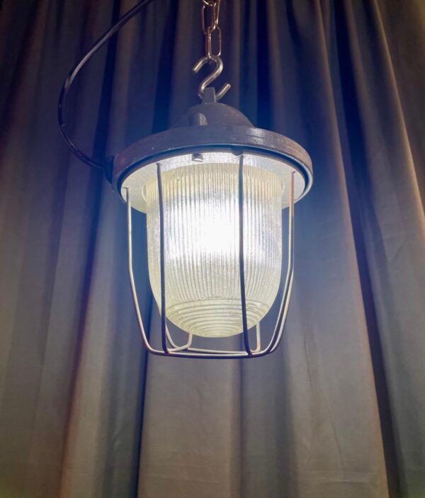 Mid Century Industrial Bunker Light