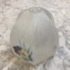 Vintage Glass Shade With Rose Basket Motif