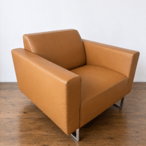 Artifort Mare Tan Leather Chairs