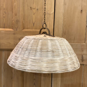 Large Mid Century Rattan Pendants