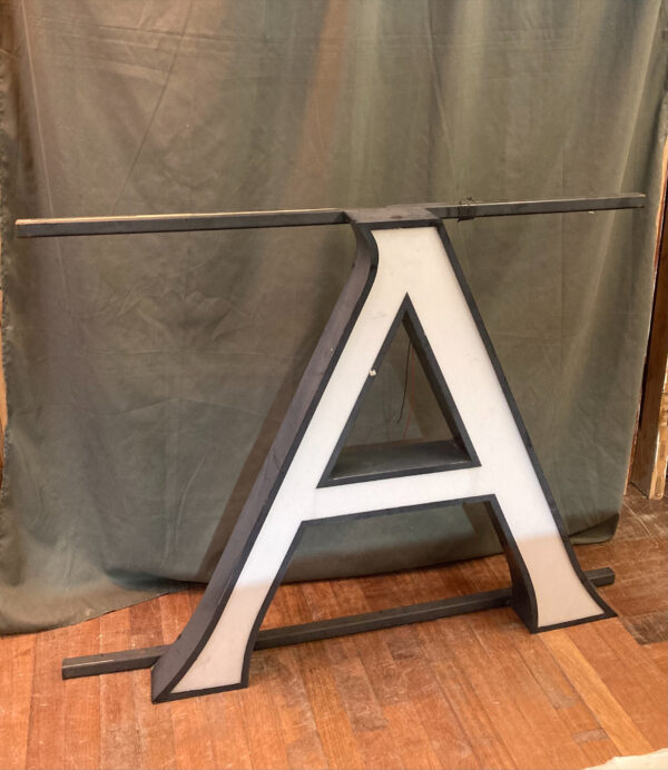 Industrial Style 1970's Light Up 'A' From Manchester Debenhams