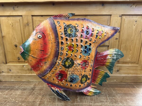 Contemporary Hanging Metal Angelfish