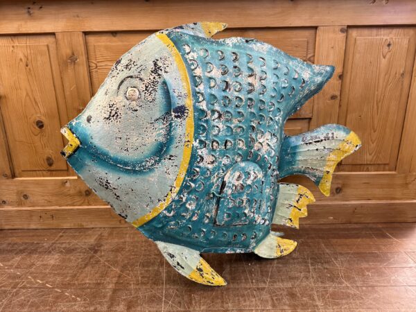 Contemporary Hanging Metal Angelfish