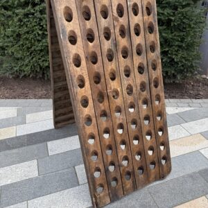 Vintage French Oak Champagne Riddling Rack