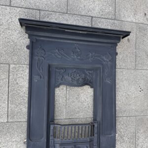 Art Nouveau Style Cast Iron Fireplace