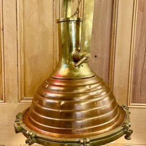 Wiska Nautical Large Brass Lamp and Copper Pendant