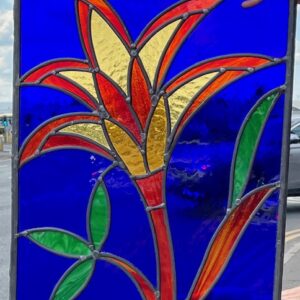 Contempory Leaded Glass Panel