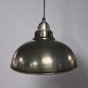Industrial Brushed Metal Dome Pendant