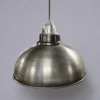 Industrial Brushed Metal Dome Pendant