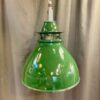 Vintage industrial green pendant