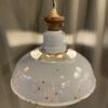 Mid Century Grey Industrial Pendant Vented Shade