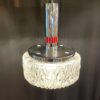 Mid Century Chrome Glass Pendant Light