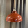 Industrial Dome Pendant Burgundy