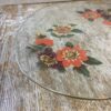 Mid Century Floral Glass Tray