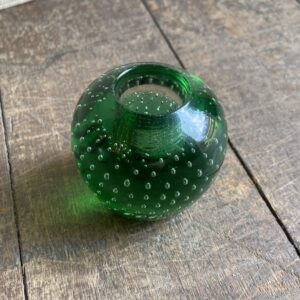 Mid Century Murano Style Glass Candle Holder