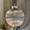 Ribbed Glass Globe