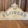Hand Painted Vintage Flowers Sign