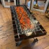 Vintage French Tile Topped Coffee Table