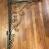 Vintage Oversized Metal Floral Bracket