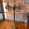 Antique Standing Brass Candelabra
