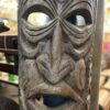 Polynesian-inspired hand carved panel
