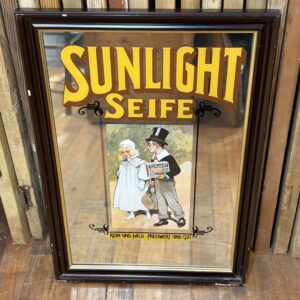 Vintage 'Sunlight Seife' Mirror