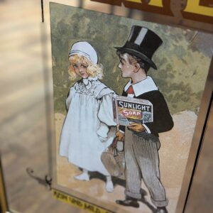 Vintage 'Sunlight Seife' Mirror