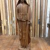 Vintage Hand Carved Virgin Mary Sculpture