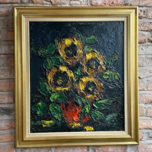 Vintage Oil Painting, Flowers