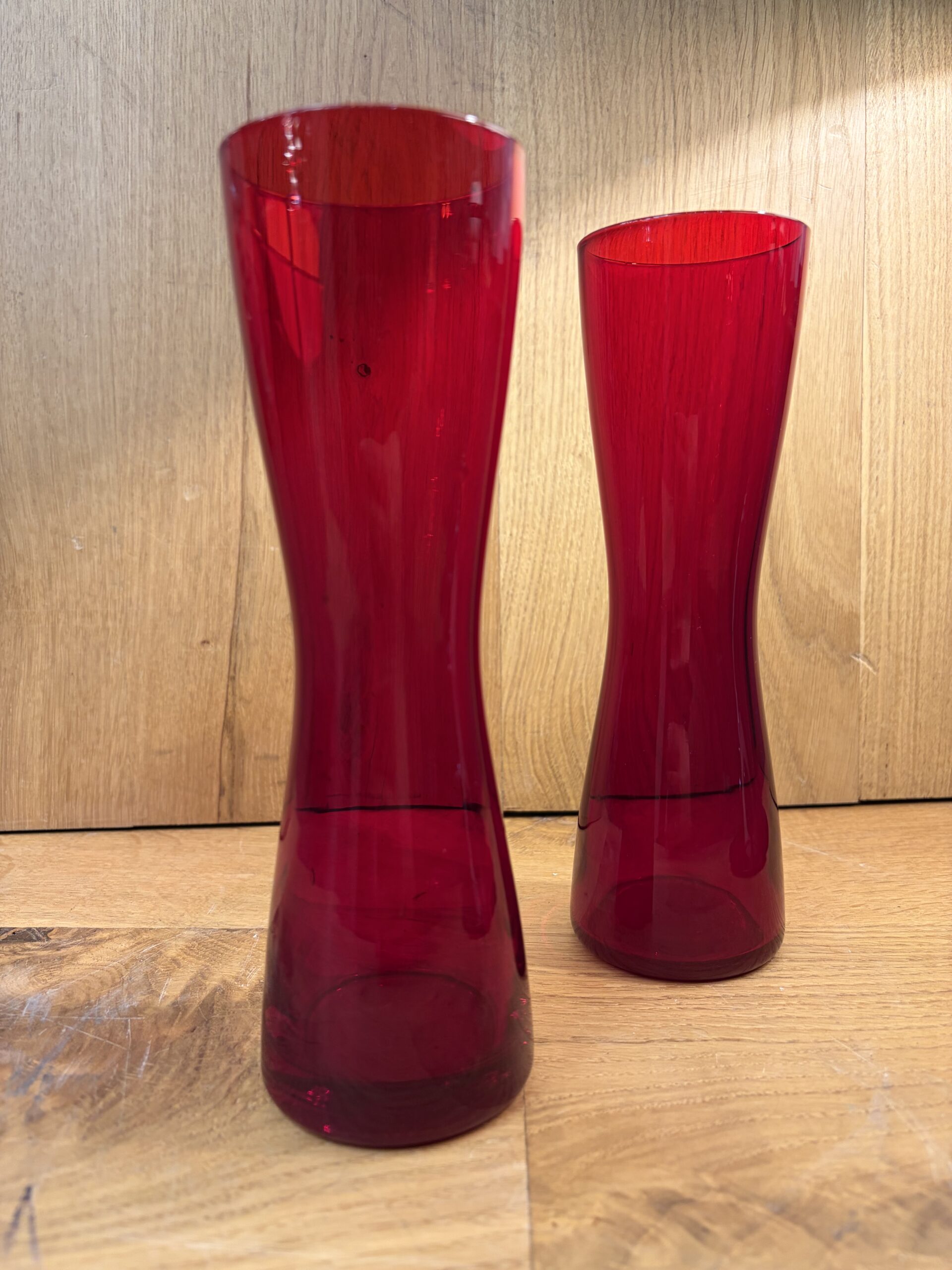 Mid Century Whitefriars Soda Glass Pair Mid Century Whitefriars Soda Glass Pair