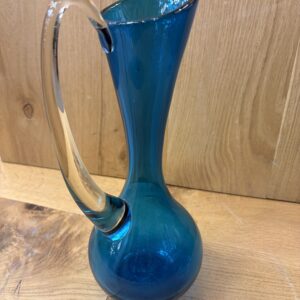 Whitefriars Kingfisher Blue Glass Jug