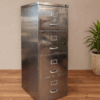 Vintage Art Metal London Filing Cabinet