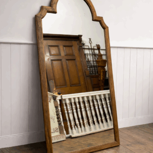 Pitch Pine Arched Topped Mirror