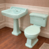 Art Deco Sage Sink Cistern Pan