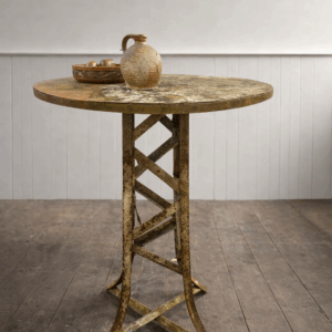French Metal Poseur Table