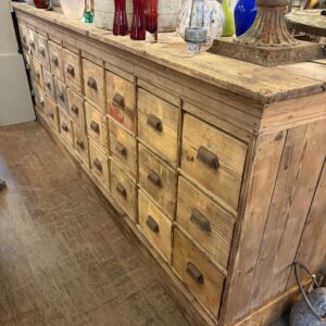 24 Drawer Pine Haberdashery Cabinet