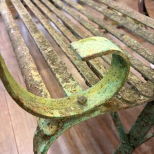 19th Century Wrought Iron Bench
