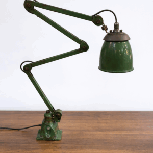 1950s Machinist Lamp in Green