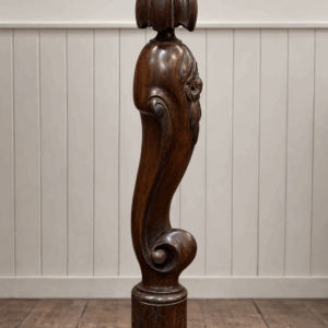 Victorian Carved Mahogany Newel Post