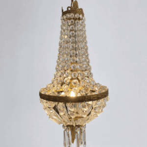 Vintage French Bag and Tent Chandelier